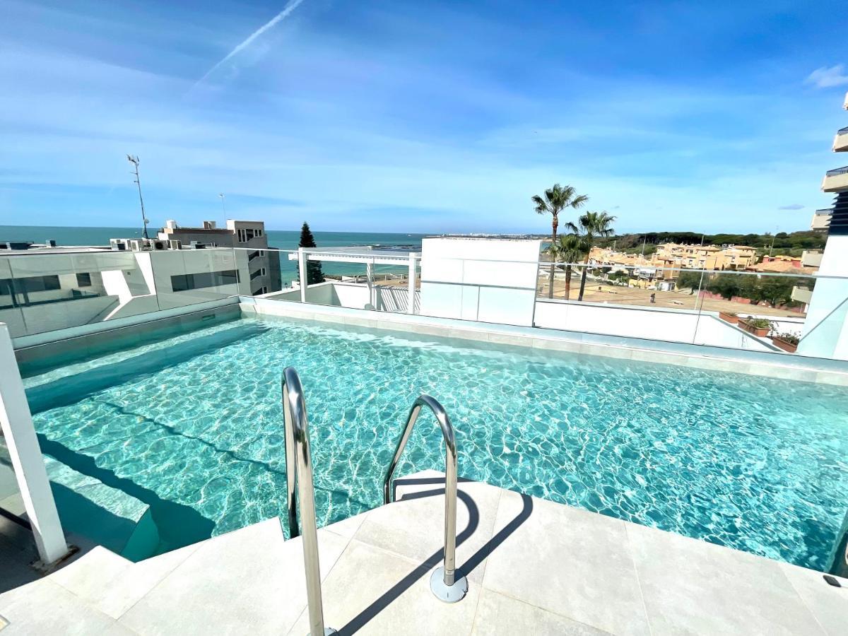 אל פוארטו דה סנטה מריה Gatu Premium Sandia Beach Lujo Junto Al Mar, Parking Y Piscina Comun," Preferente Mayores De 25 Anos Y Familias " מראה חיצוני תמונה